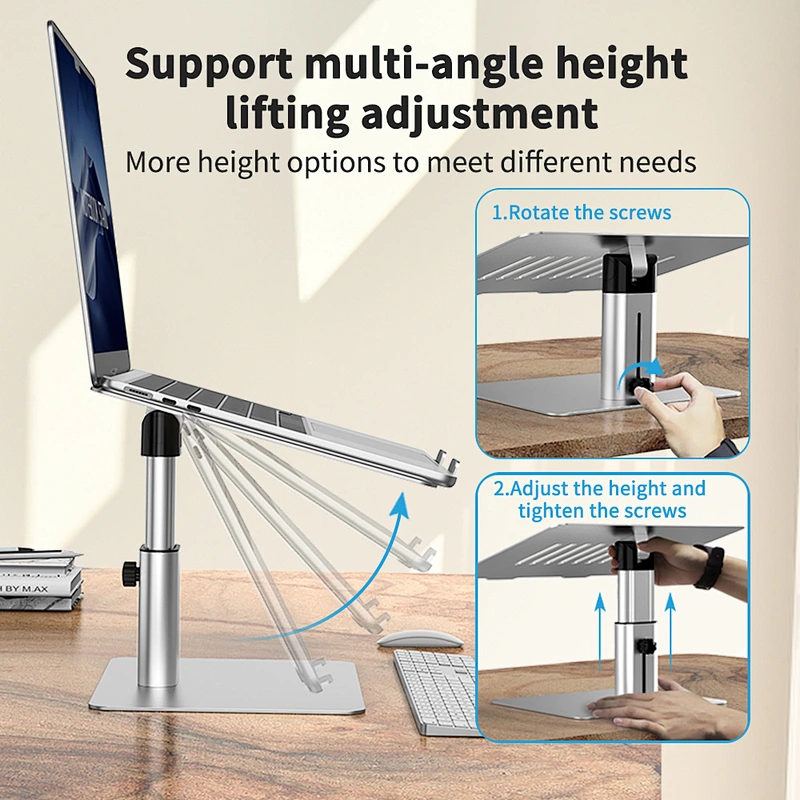 support rod liftable height aluminum laptop holder laptop stand adjustable